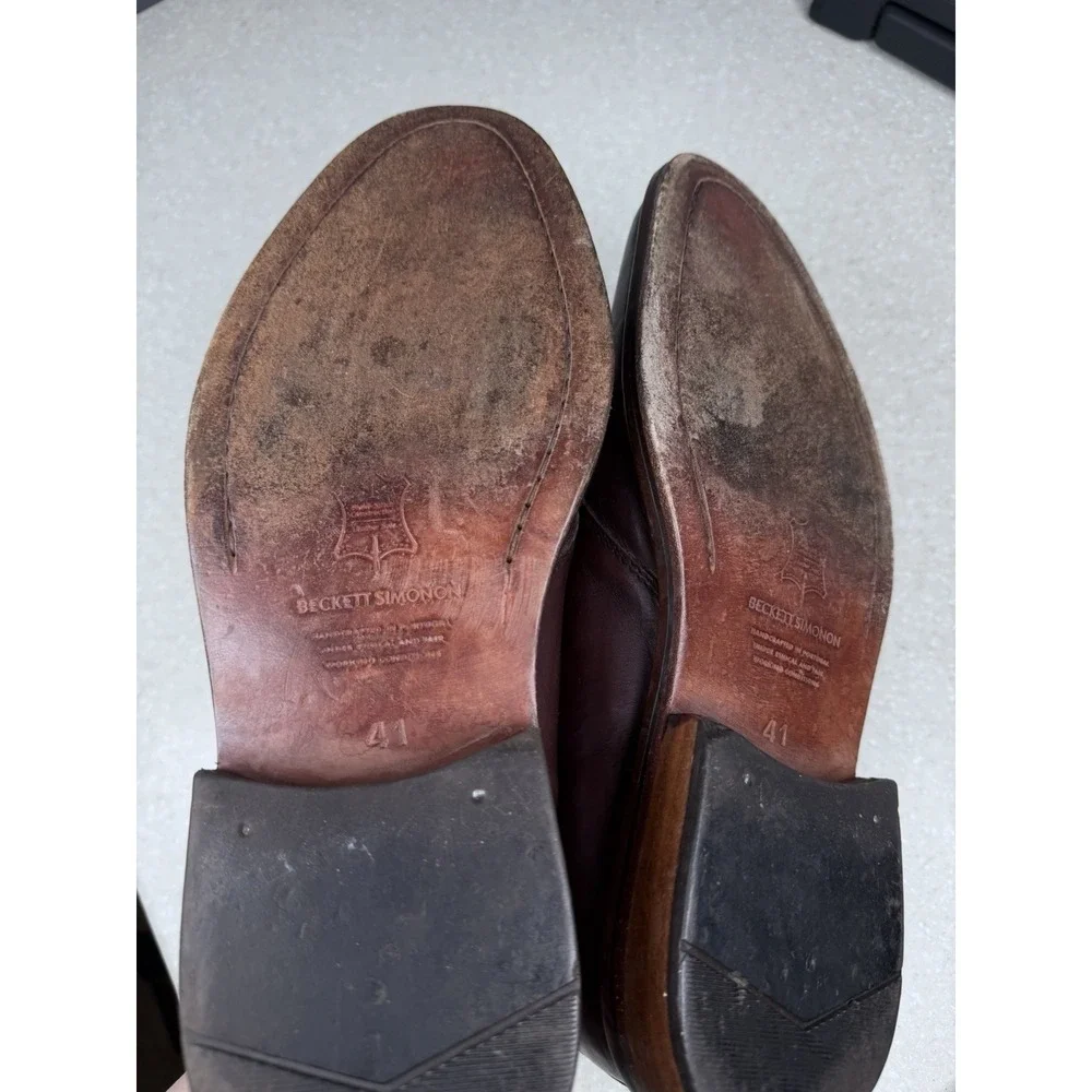 Beckett‎ Simonon Laval Mens Size 8/41 Brown Classic Leather Chukka Boots Shoes